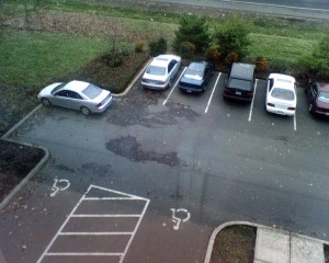 the parking lot